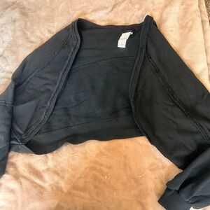 Forever 21 Black crop top cardigan medium